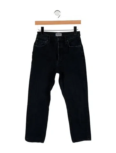 Pre-owned Agolde Mid-rise Straight Leg Jeans In Blue
