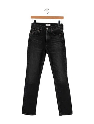 Pre-owned Agolde Mid-rise Straight Leg Jeans In Blue