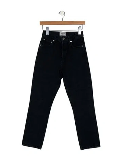 Pre-owned Agolde Mid-rise Straight Leg Jeans In Blue