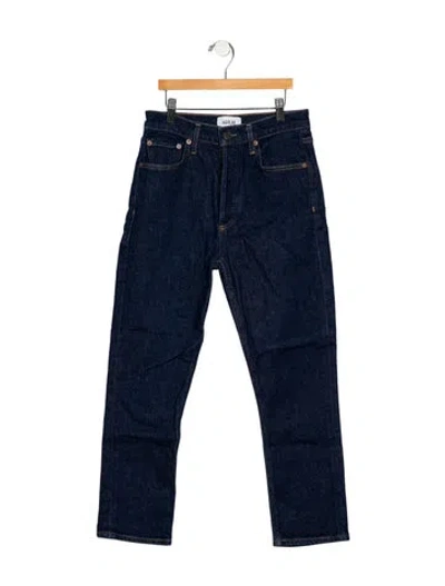 Pre-owned Agolde Mid-rise Straight Leg Jeans In Blue