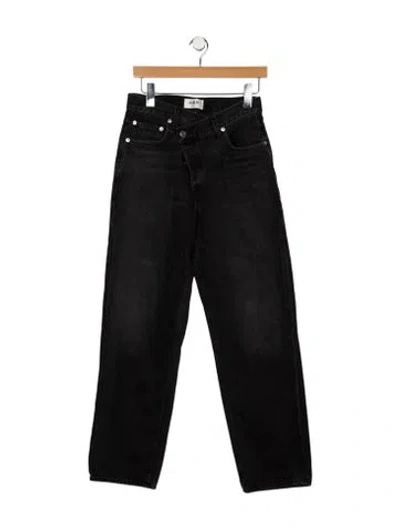 Pre-owned Agolde Mid-rise Straight Leg Jeans In Blue
