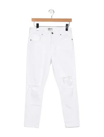 Pre-owned Agolde Mid-rise Straight Leg Jeans In Blue