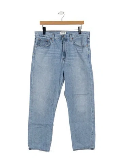 Pre-owned Agolde Mid-rise Straight Leg Jeans In Blue