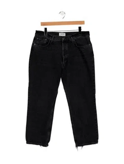 Pre-owned Agolde Mid-rise Straight Leg Jeans In Blue