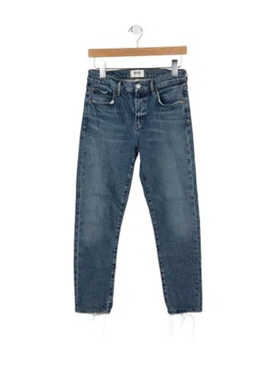 Pre-owned Agolde Mid-rise Straight Leg Jeans In Blue