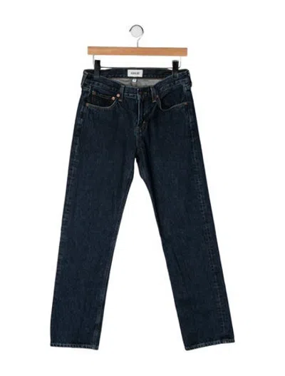 Pre-owned Agolde Mid-rise Straight Leg Jeans In Blue