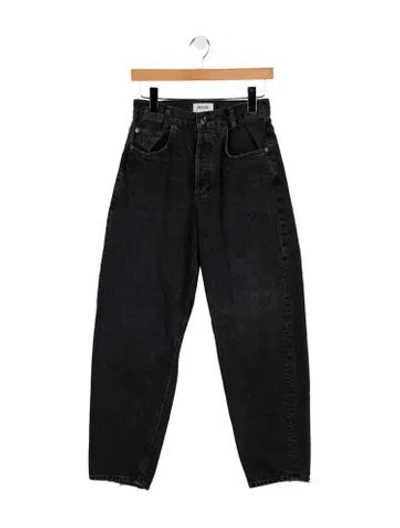 Pre-owned Agolde Mid-rise Straight Leg Jeans In Gray