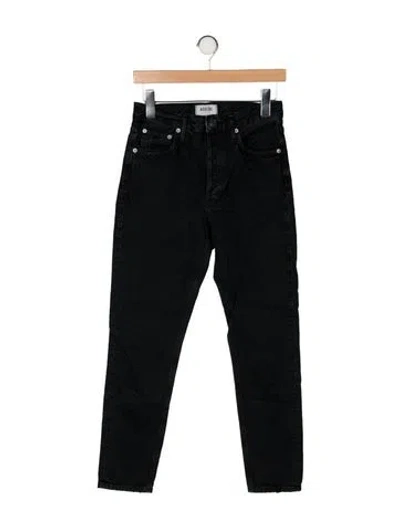 Pre-owned Agolde Mid-rise Straight Leg Jeans In Multi