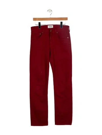 Pre-owned Agolde Mid-rise Straight Leg Jeans In Red