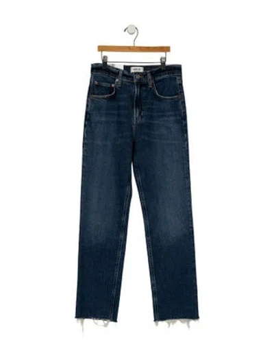 Pre-owned Agolde Mid-rise Straight Leg Jeans W/ Tags In Blue