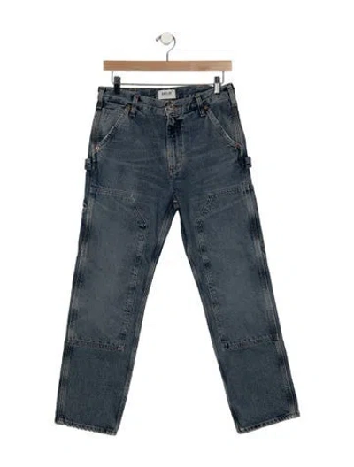 Pre-owned Agolde Mid-rise Straight Leg Jeans W/ Tags In Blue