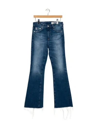Pre-owned Agolde Mid-rise Wide Leg Jeans In Blue