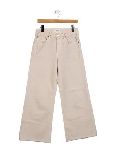 Pre-owned Agolde Mid-rise Wide Leg Jeans In Multi