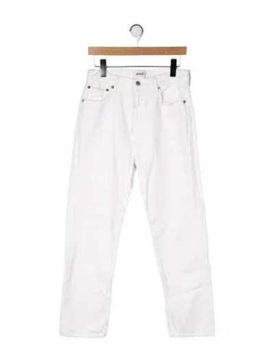 Pre-owned Agolde Mid-rise Wide Leg Jeans In Multi