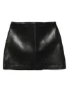 Agolde Mini Agda Skirt In Black