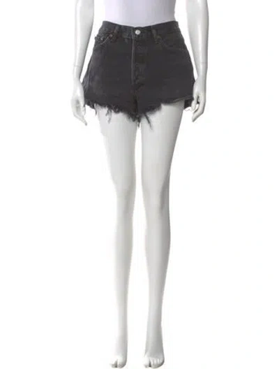 Pre-owned Agolde Mini Shorts In Black