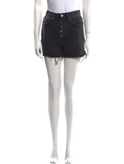 Pre-owned Agolde Mini Shorts In Black