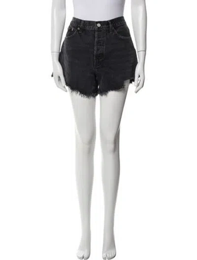 Pre-owned Agolde Mini Shorts In Black