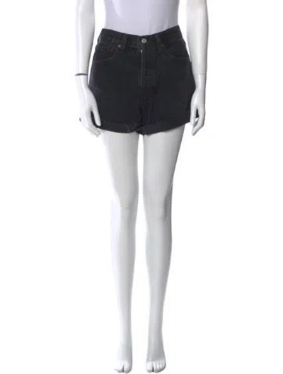 Pre-owned Agolde Mini Shorts In Black