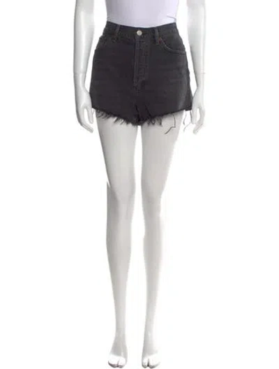 Pre-owned Agolde Mini Shorts In Black