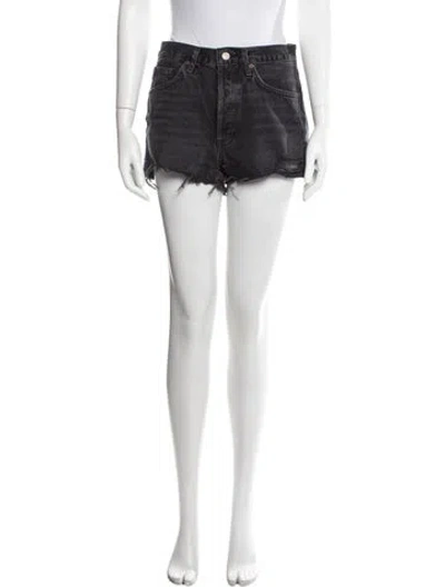 Pre-owned Agolde Mini Shorts In Black