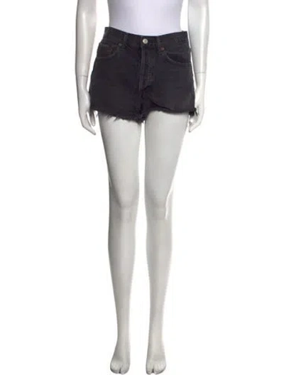 Pre-owned Agolde Mini Shorts In Black