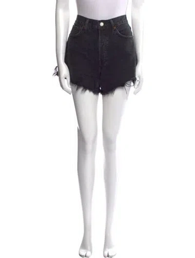 Pre-owned Agolde Mini Shorts In Black