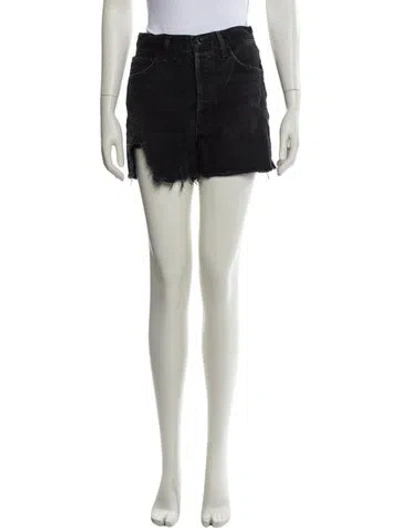 Pre-owned Agolde Mini Shorts In Black