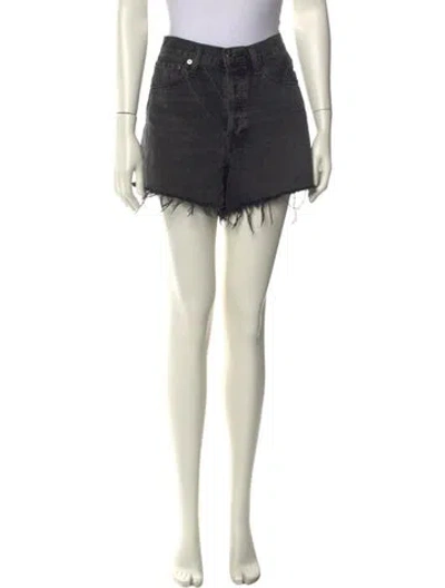 Pre-owned Agolde Mini Shorts In Black