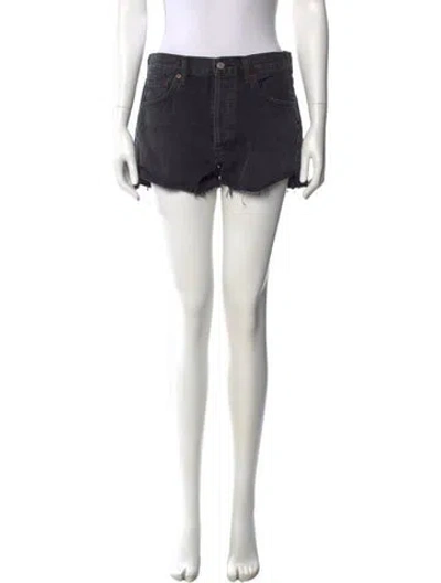 Pre-owned Agolde Mini Shorts In Black