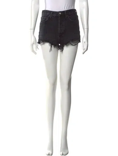 Pre-owned Agolde Mini Shorts In Black