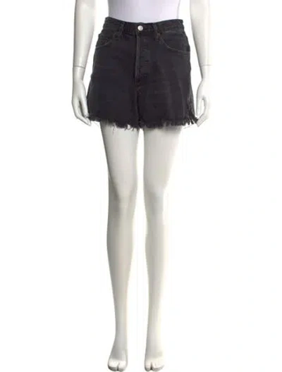 Pre-owned Agolde Mini Shorts In Black
