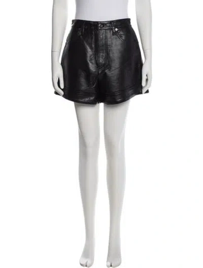 Pre-owned Agolde Mini Shorts In Black