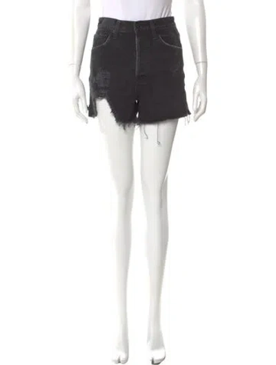 Pre-owned Agolde Mini Shorts In Black