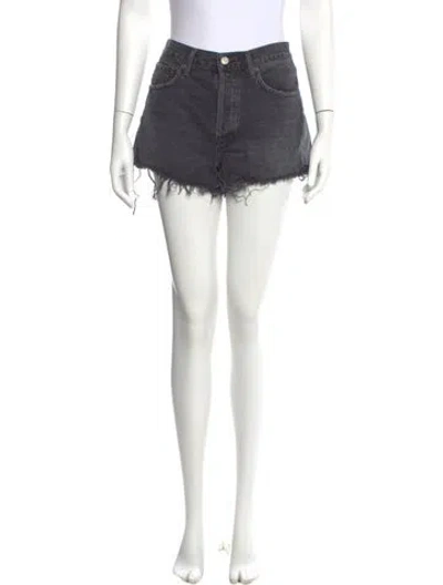 Pre-owned Agolde Mini Shorts In Black