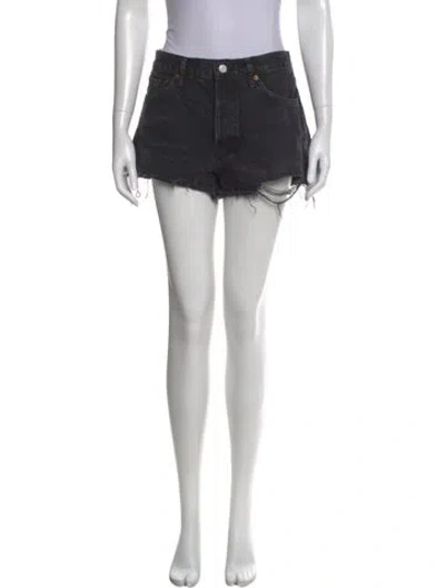 Pre-owned Agolde Mini Shorts In Black