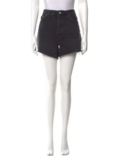 Pre-owned Agolde Mini Shorts In Black