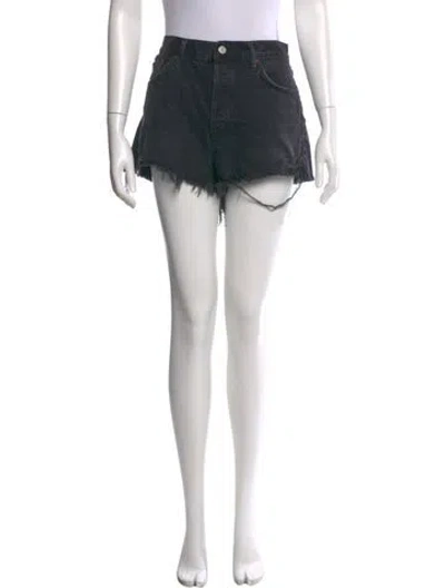 Pre-owned Agolde Mini Shorts In Black