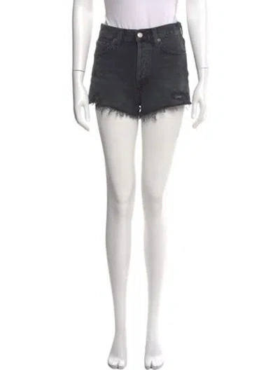 Pre-owned Agolde Mini Shorts In Black