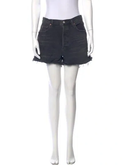 Pre-owned Agolde Mini Shorts In Black