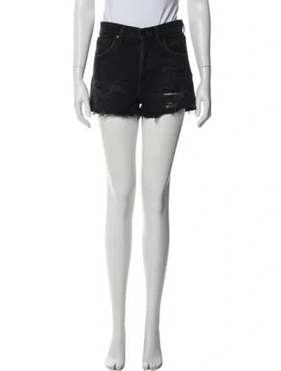 Pre-owned Agolde Mini Shorts In Black