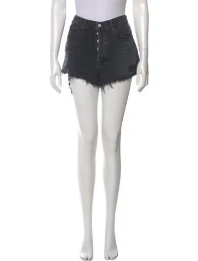 Pre-owned Agolde Mini Shorts In Black