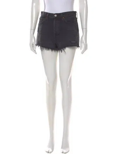 Pre-owned Agolde Mini Shorts In Black
