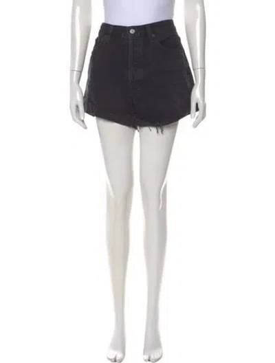 Pre-owned Agolde Mini Shorts In Black
