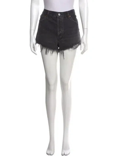 Pre-owned Agolde Mini Shorts In Black