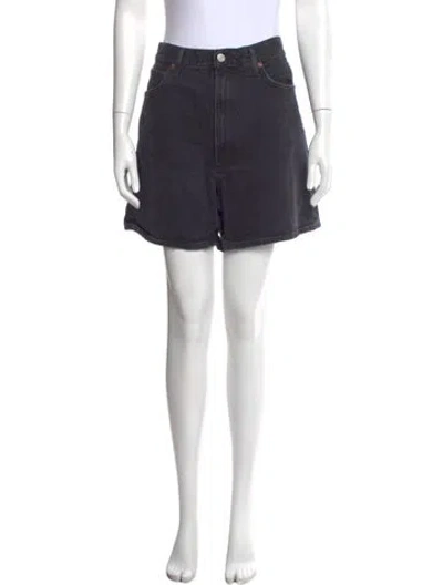 Pre-owned Agolde Mini Shorts In Black