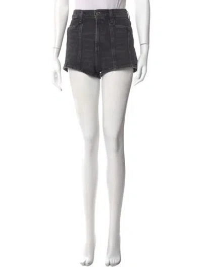 Pre-owned Agolde Mini Shorts In Black