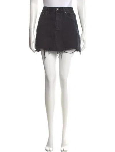 Pre-owned Agolde Mini Shorts In Black