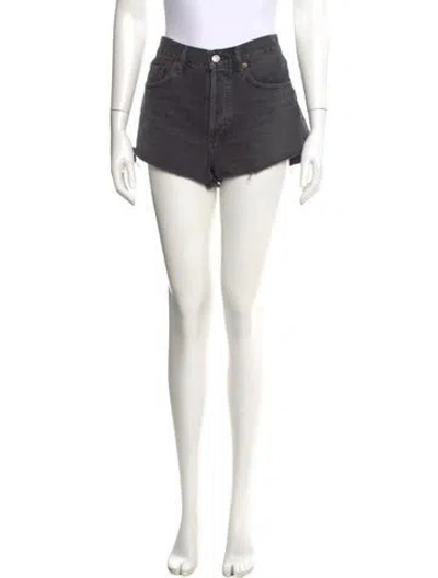 Pre-owned Agolde Mini Shorts In Black