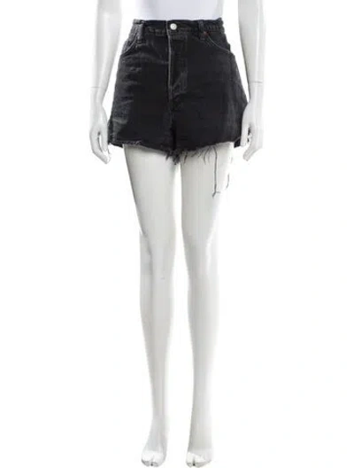 Pre-owned Agolde Mini Shorts In Black